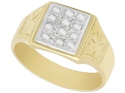 mens signet ring vintage