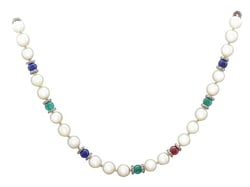 Pearl Gemstone Necklace