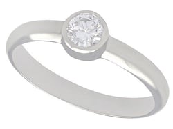 Bezel Set Diamond Solitaire