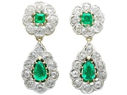 Victorian Emerald Earrings