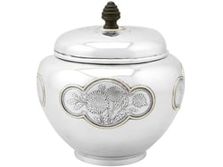 American Silver Biscuit Box