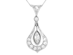 Platinum Antique Diamond Pendant
