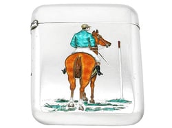 Sterling Silver & Enamel Card Case