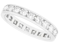 platinum full diamond eternity ring for sale