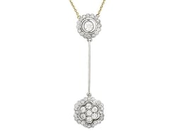1920s diamond pendant with platinum