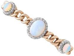 Antique opal and diamond bracelet