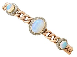 Antique opal and diamond bracelet