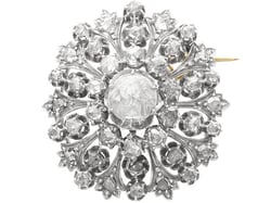 1880's Diamond Brooch For Sale