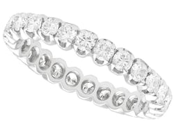 18k white gold full eternity ring