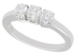 18ct Gold Diamond Three Stone Ring for Sale