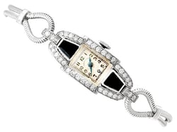 Diamond and Onyx Watch