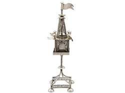 Austro-Hungarian Silver Spice Tower