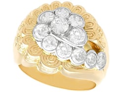 vintage 18k gold diamond ring