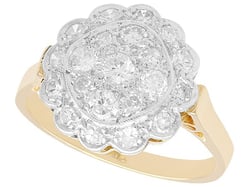 18ct Gold and Platinum Diamond Ring
