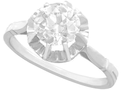 18ct White Gold Diamond Solitaire Ring