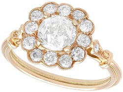 Rose Gold Diamond Cluster Ring