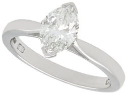 Marquise Diamond Solitaire Ring