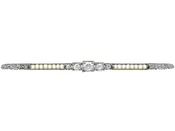 Antique Pearl Bar Brooch