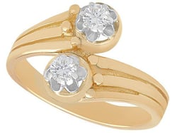 1960s diamond twist ring