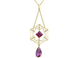 victorian amethyst pendant