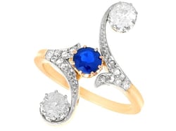 Victorian Sapphire Dress Ring