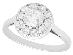 1920s diamond cluster ring