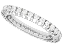 18ct white gold full eternity ring