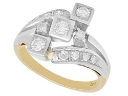 Vintage Yellow Gold and Diamond Dress Ring