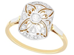 1930s Art Deco Diamond Dress Ring