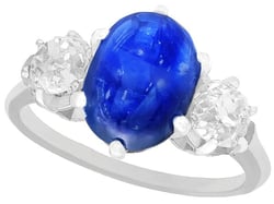 Burma Sapphire Engagement Ring