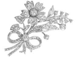 Victorian diamond spray brooch