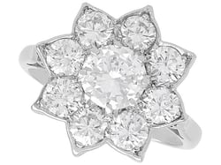 Vintage Floral Cluster Ring for Sale