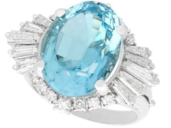 Vintage Aquamarine Cocktail Ring