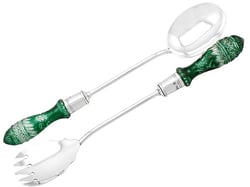 Glass Handled Salad Servers