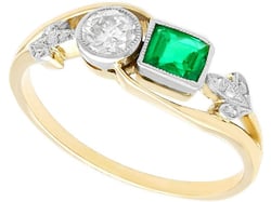 Antique Emerald Dress Ring