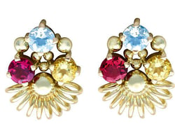 Vintage Gemstone Earrings