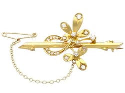 Edwardian Yellow Gold Brooch