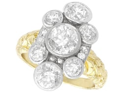 3.54 Carat Diamond Cluster Ring