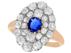 Light Blue Sapphire Rose Gold Ring