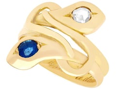 Edwardian Snake Ring in Gold 