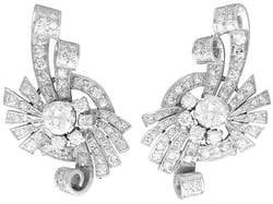 Art Deco Diamond Earrings UK 