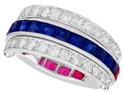 Bilateral Gemstone Ring Vintage
