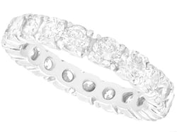 Platinum Eternity Ring with Diamonds