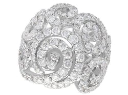 Vintage Diamond Dress Ring White Gold