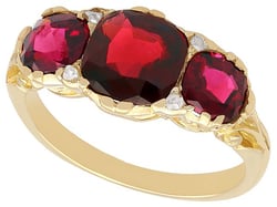 Antique Garnet Dress Ring 
