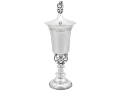 Antique Silver Planished Cup 