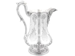 Antique American Coin Silver Jug