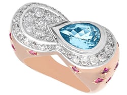 Retro Aquamarine Ring