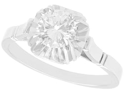 1930s White Gold Diamond Engagement Ring 