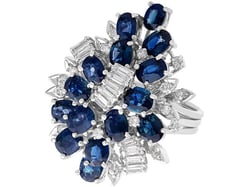 sapphire cocktail ring vintage